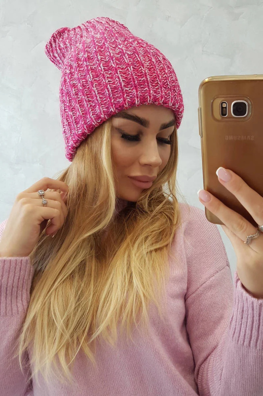 Dámská čepice Delia K260 fuchsiová UNI