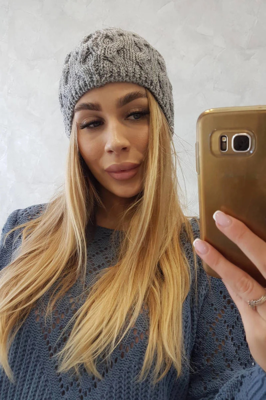 Fleecová čepice Teresa K285 tmavě šedá UNI
