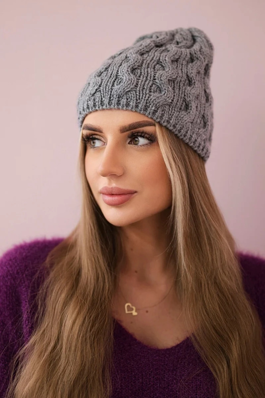 Fleecová čepice Teresa K285 tmavě šedá UNI