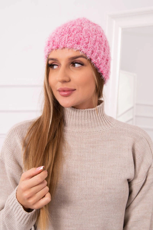 Dámská čepice Cina K259 tmavě růžová UNI