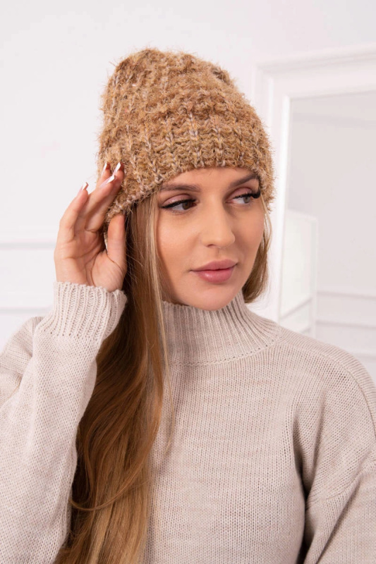 Dámská čepice Cina K259 hnědá UNI