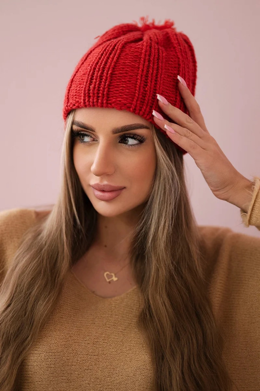 Fleecová čepice Idalia K284 červená UNI