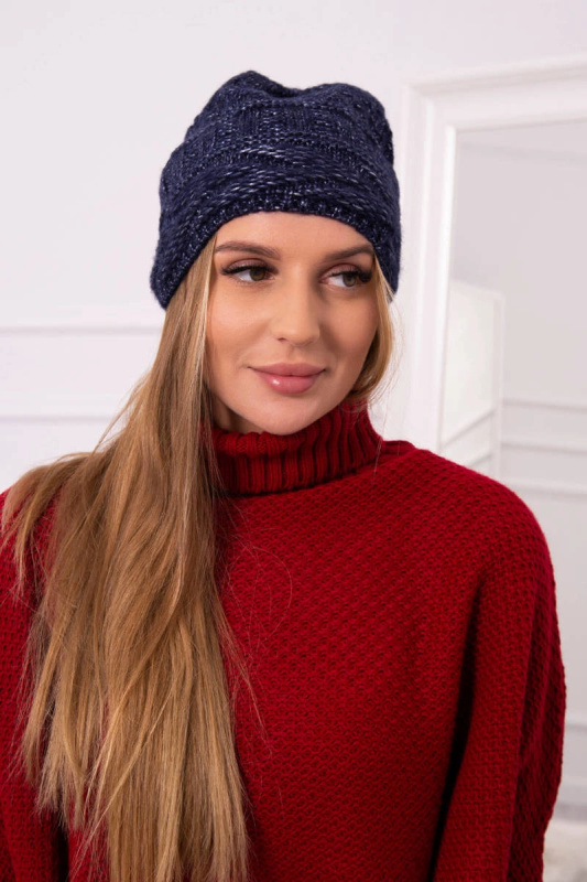 Fleecová čepice Edyta K298 navy blue UNI