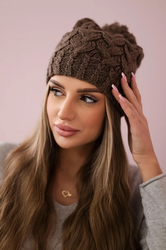 Fleecová čepice Waleria K307 cappuccino UNI