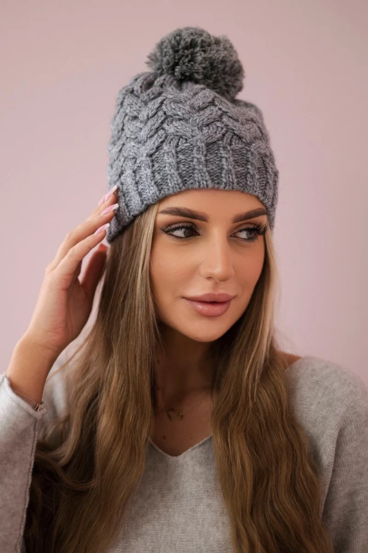 Fleecová čepice Waleria K307 tmavě šedá UNI