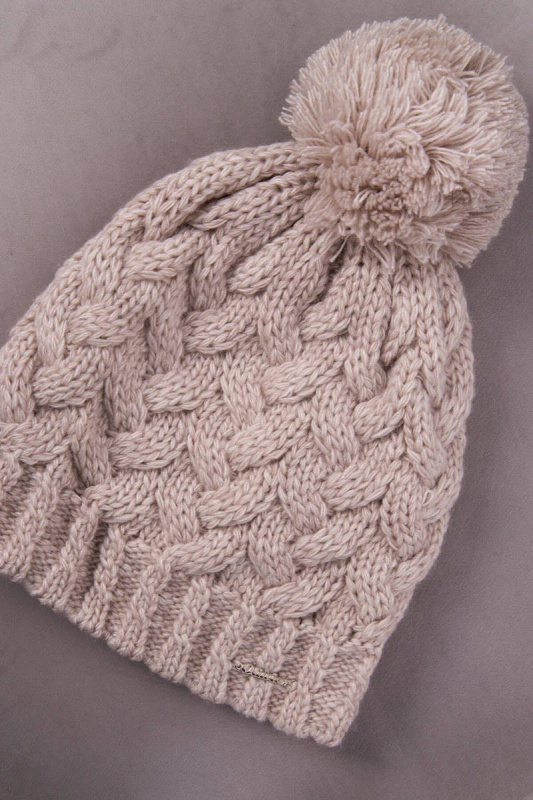 Fleecová čepice Waleria K307 light beige UNI