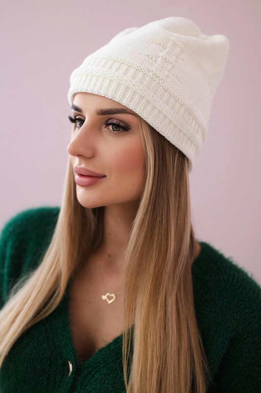 Dámská čepice Kaja K339 ecru UNI