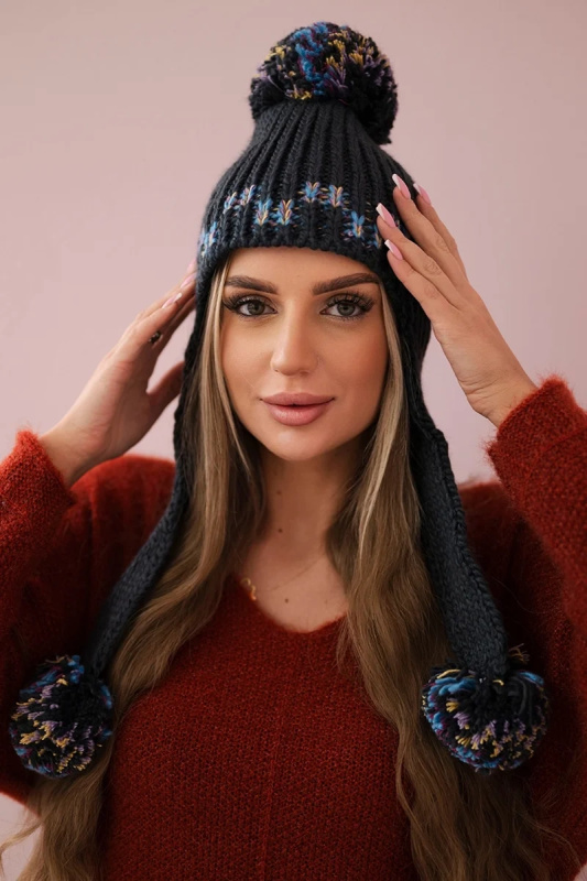 Dámské ušanky Nadia K321 graphite UNI