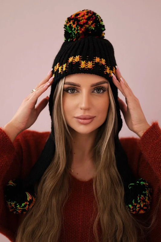 Dámská ušanka Nadia K321 černá UNI