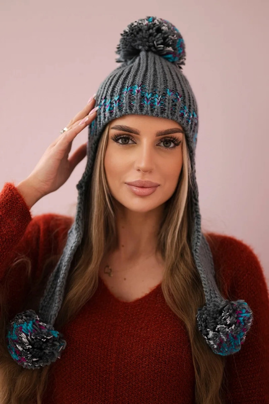 Dámská ušanka Nadia K321 tmavě šedá UNI