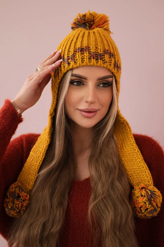 Dámská ušanka Nadia K321 hořčicová UNI