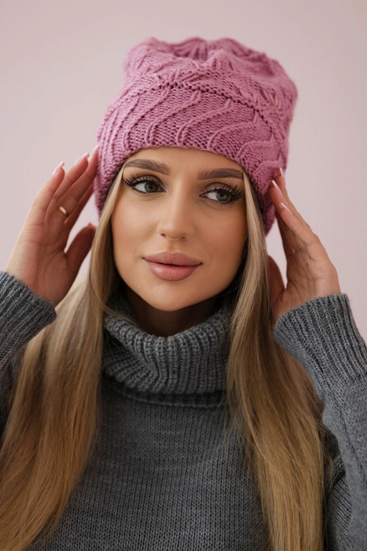 Dámská čepice Dagmara K332 tmavě růžová UNI