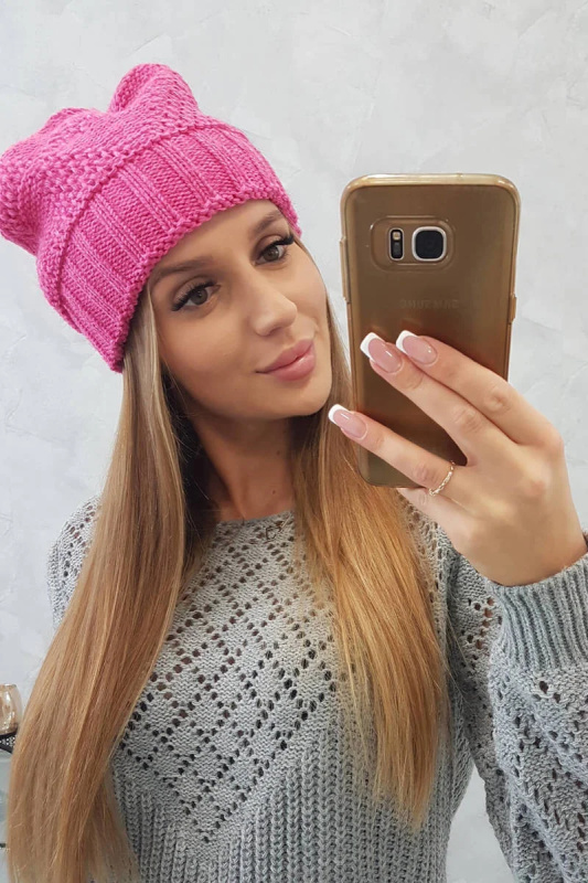 Dámská čepice Danuta K331 růžová UNI