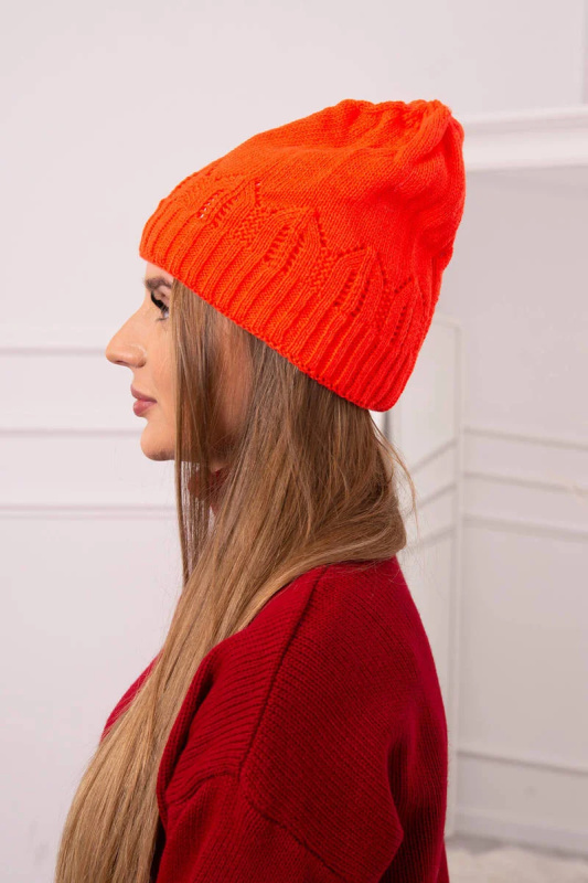 Dámská čepice Irmina K333 oranžová UNI
