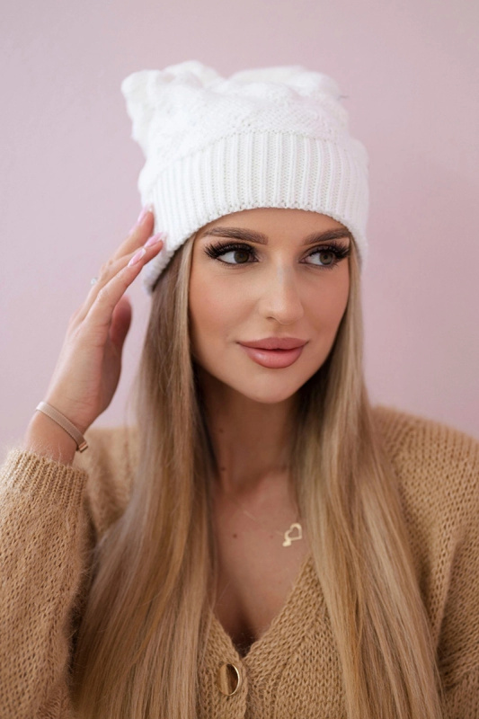 Dámská čepice Leonia K342 bílá UNI