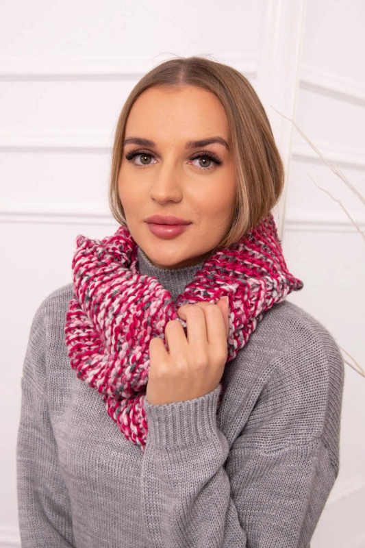 KN16 Dámský šátek s čepicí fuchsiová UNI