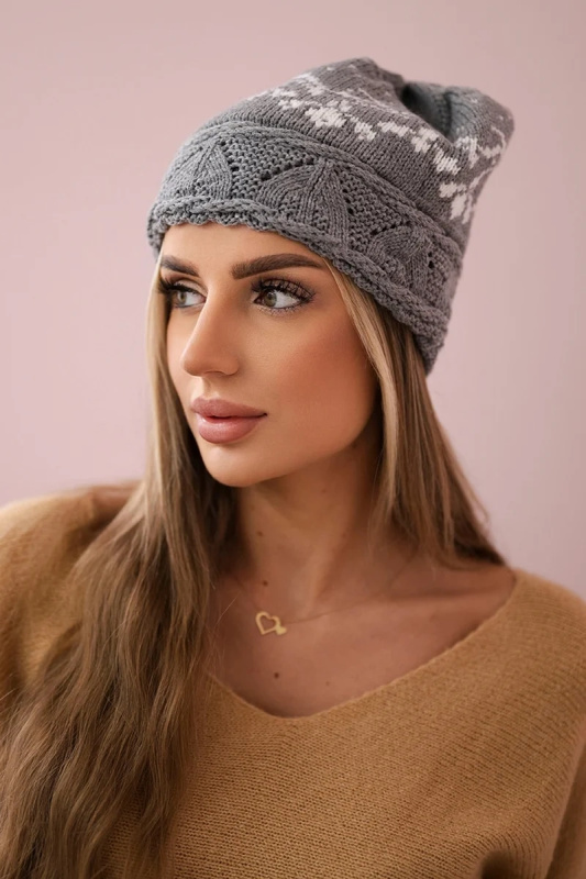 Dámská čepice Kira K374 světle šedá UNI