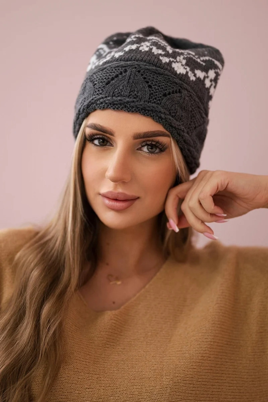 Dámská čepice Kira K374 tmavě šedá UNI