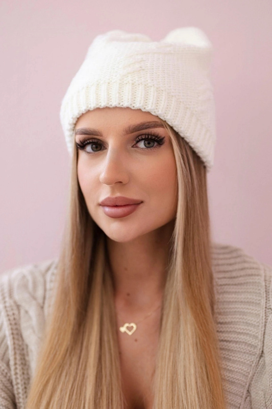 Dámská čepice Lorena K377 ecru UNI