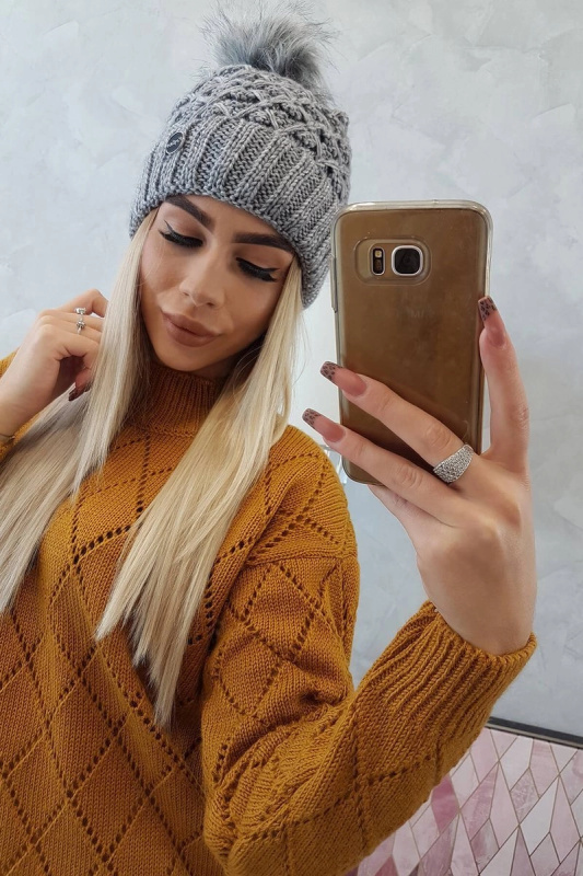 Čepice K165 tmavě šedá UNI