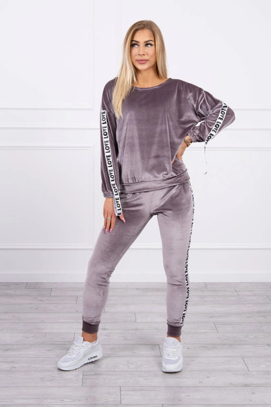 Kesi Velurová souprava Love grey Barva: Šedá, Velikost: UNI