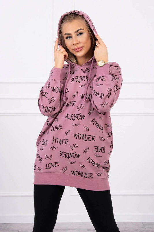 Kesi Mikina s nápisem mint Barva: Růžová, Velikost: UNI
