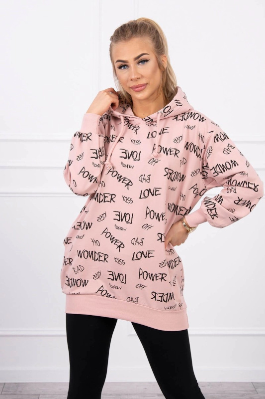 Kesi Mikina s nápisem mint Barva: Růžová - světle, Velikost: UNI