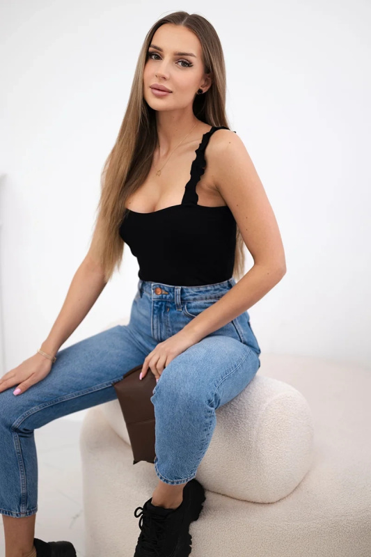 Kesi Dámské body Umal s ramínkami Barva: Černá, Velikost: UNI