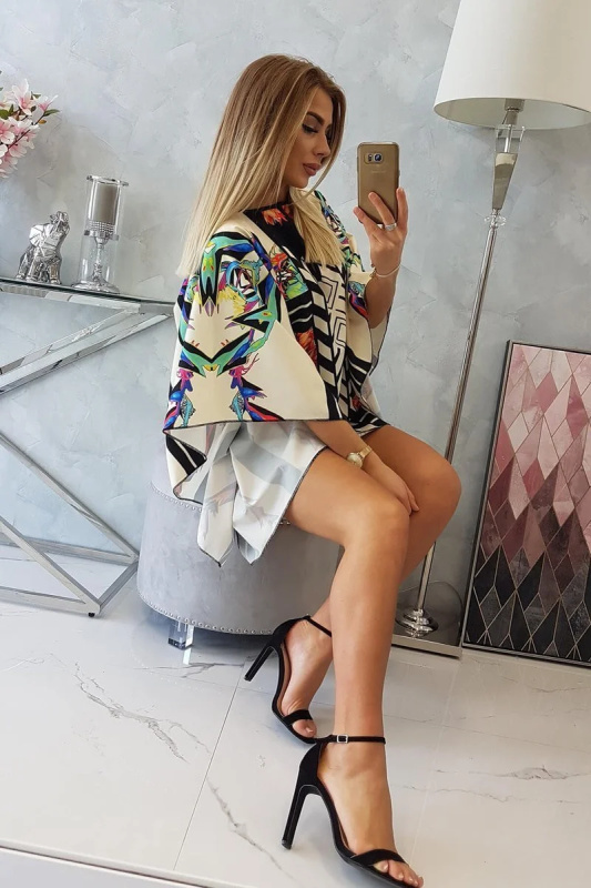 Kesi Netopýří šaty Color s vázáním v pase Barva: Tělová, Velikost: UNI