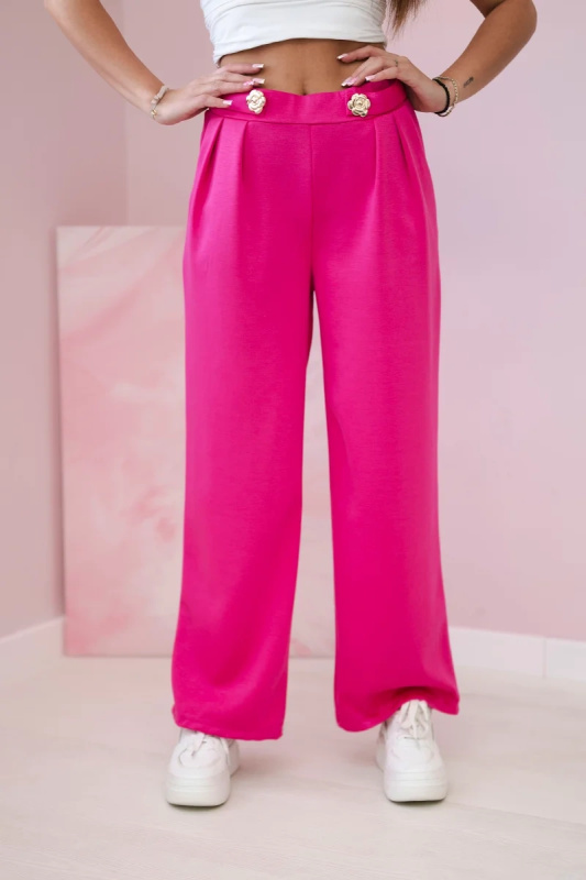 Kesi Dámské široké kalhoty Fable Barva: Tyrkysová, Velikost: UNI