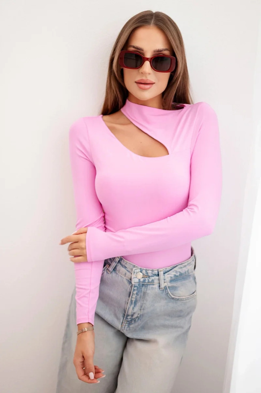 Kesi Dámské body Vada s asymetrickým výstřihem Barva: Růžová, Velikost: UNI