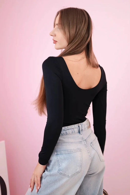 Kesi Dámské body Vixen s hlubokým výstřihem Barva: Černá, Velikost: UNI