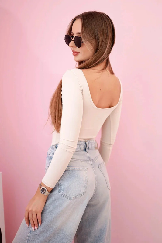 Kesi Dámské body Vixen s hlubokým výstřihem Barva: Béžová, Velikost: UNI