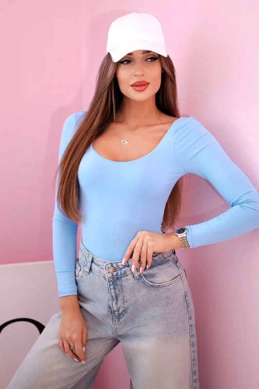 Kesi Dámské body Vixen s hlubokým výstřihem Barva: Modrá, Velikost: UNI