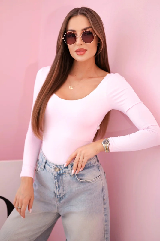 Kesi Dámské body Vixen s hlubokým výstřihem Barva: Růžová - světle, Velikost: UNI