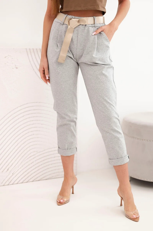 Stylové kalhoty Kesi Punto s páskem