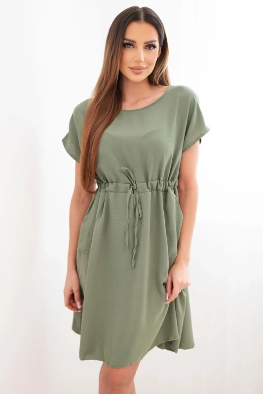 Kesi Włoski dámské šaty s vázáním v pase