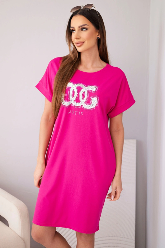 Dámské viskozové šaty s krátkými rukávy