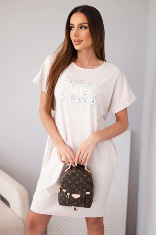 Kesi Włoski dámské viskozové šaty s krátkým rukávem