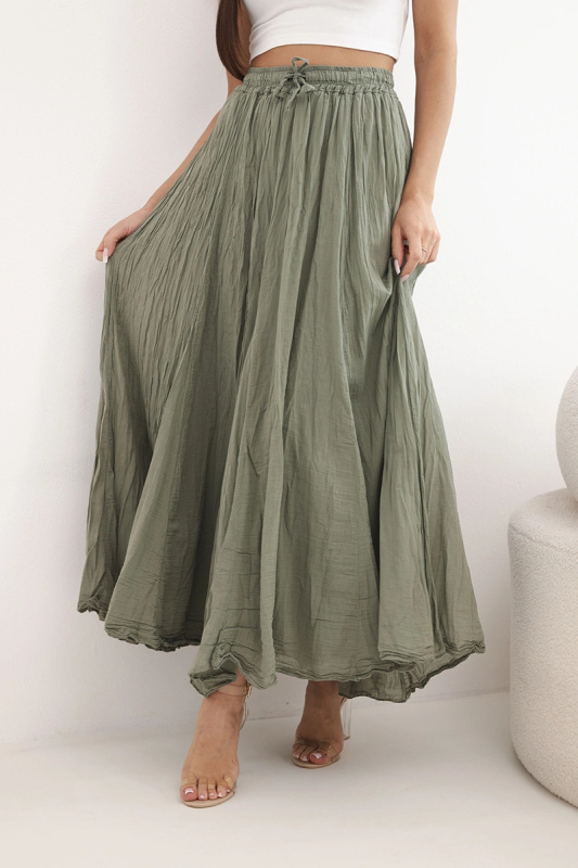 Dámská maxi sukně s elastickým pasem