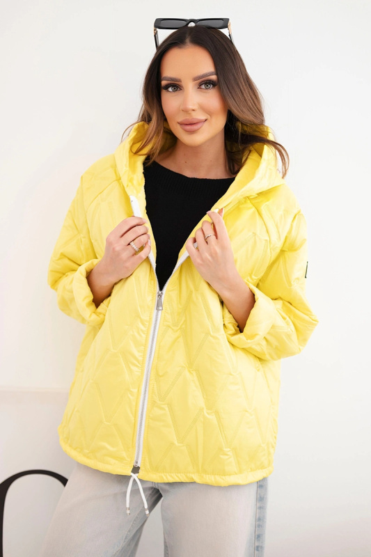 Dámská prošívaná bunda s kapucí