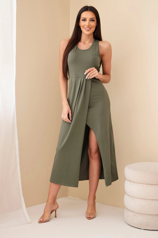 Dámské midi šaty bez rukávů Kesi Włoski