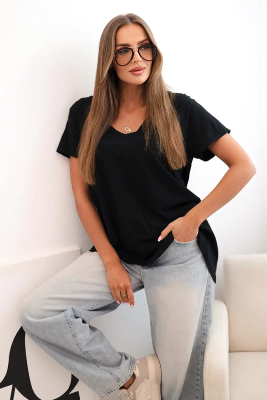 Kesi Dámské tričko ART5003 s krátkým rukávem Barva: Černá, Velikost: UNI