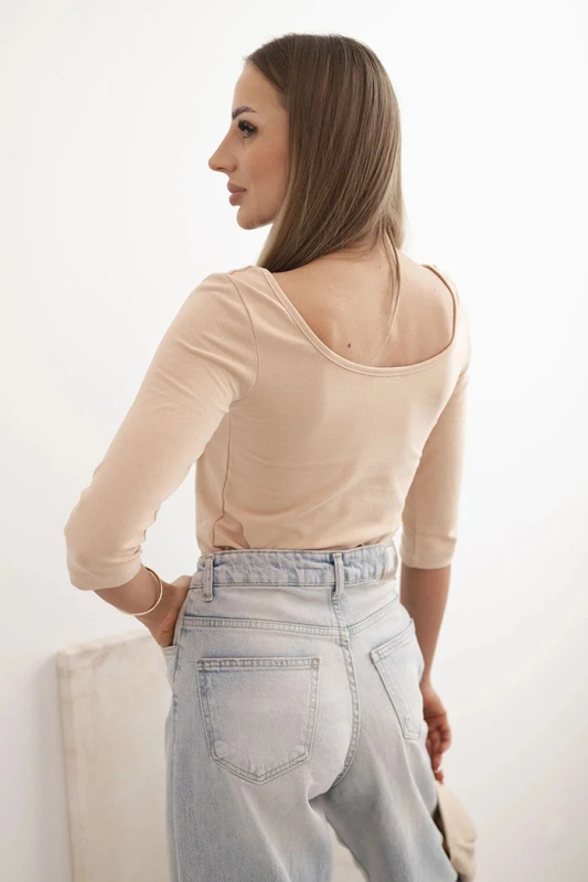 Kesi Halenka s kulatým výstřihem Anife Barva: Béžová, Velikost: UNI