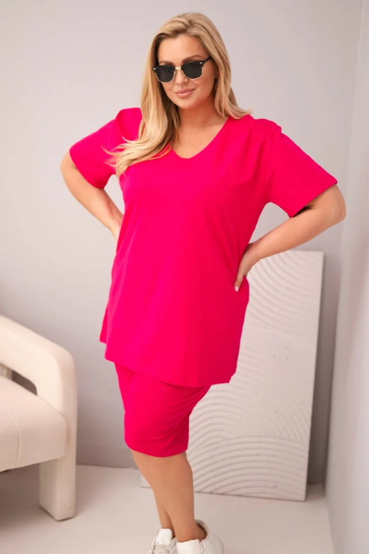 Kesi Dámský komplet Plus Size 8254 Barva: Fialová, Velikost: 4XL