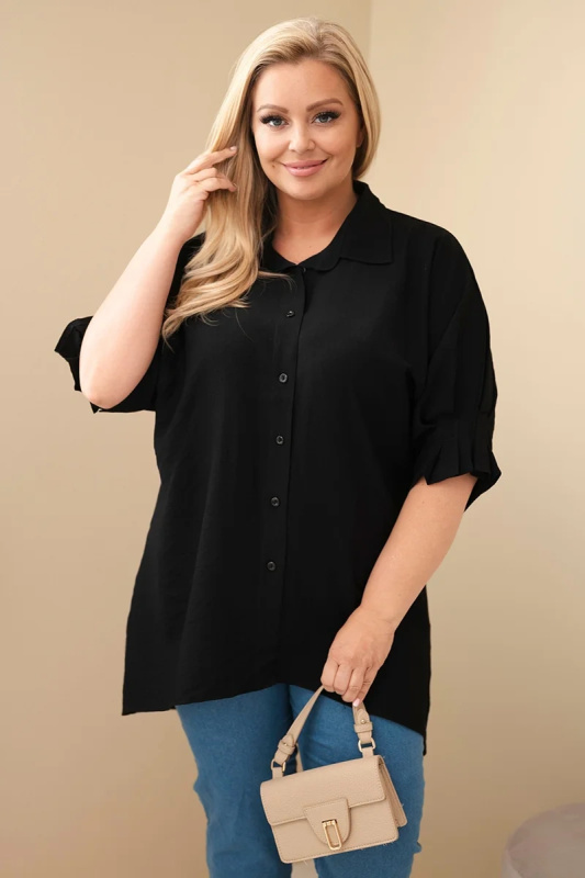 Kesi Dámská košile Plus Size 8052 Barva: Černá, Velikost: 3XL