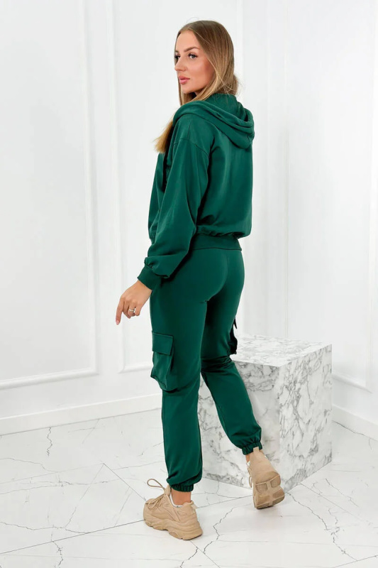 Kesi Dámský komplet Belle - mikina + top + tepláky Barva: Zelená, Velikost: UNI