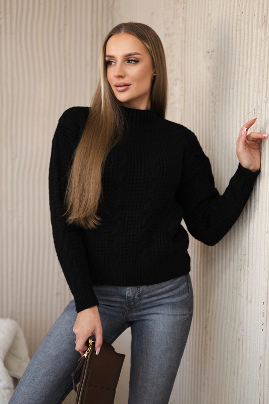 Kesi Svetr Valentina se stojáčkem Barva: Černá, Velikost: UNI