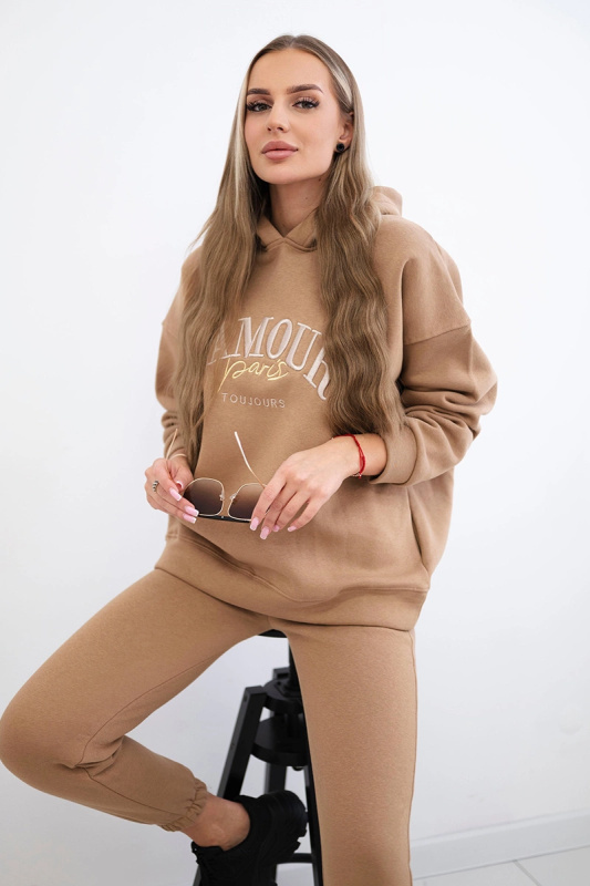 Kesi Zateplená souprava L'Amour Barva: Hnědá, Velikost: UNI