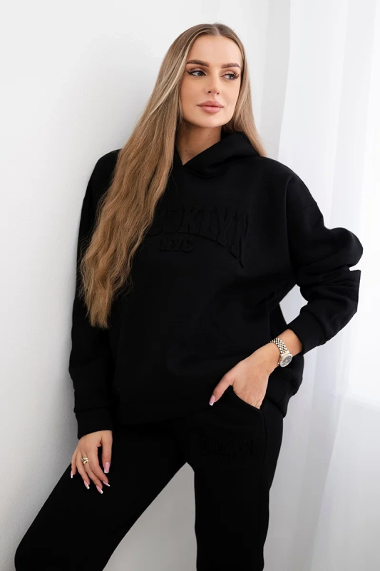 Kesi Bavlněná souprava Brooklyn - mikina + kalhotami Barva: Černá, Velikost: UNI